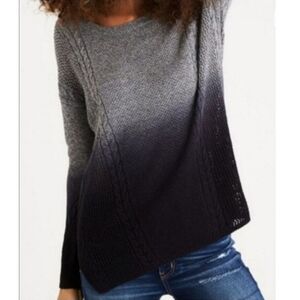 NWT American Eagle Outfitters Gray to Black Ombre Oversized Knit Sweater